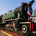昔の蒸気機関車