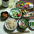 写真: 箱根土産で晩ごはん
