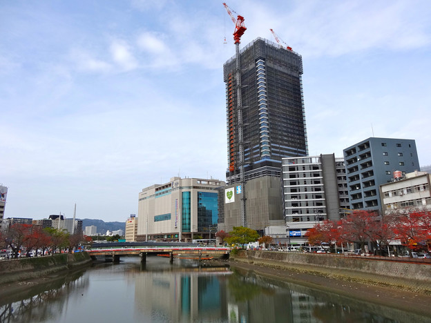 荒神橋から広島駅南口Bブロック方向 2015年11月21日