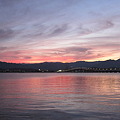 琵琶湖に映える夕焼け