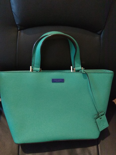 7.Kate Spade green purse $60