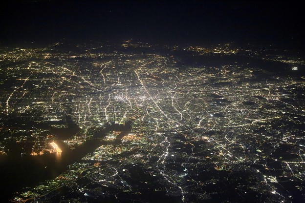 写真: 名古屋の夜