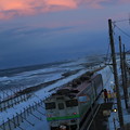 写真: オホーツク海走行