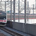 写真: 京葉線205系　通勤快速