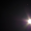 写真: 月と火星とスピカ（O-GPS1使用1）