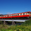 青空と姫新線開業80周年記念号　IMGP5778