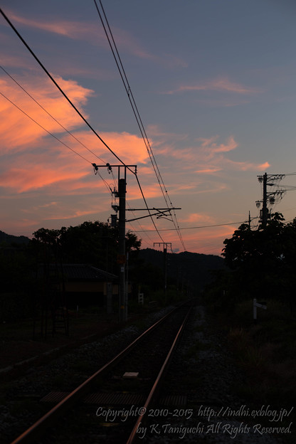 写真: 夕景雲