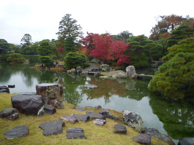 桂離宮　松琴亭より View of the pond from the Shōkin-tei