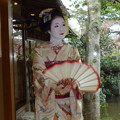無鄰菴に舞う妓　Maiko at the second Murin-an,Kyoto