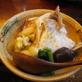 ﾐｼｭﾗﾝ☆ 「中善」天然鯛の酒蒸しJapanese Cuisine at Nakazen