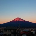 写真: 1月3日富士宮からの夕方富士山〜 今日も紅いです！