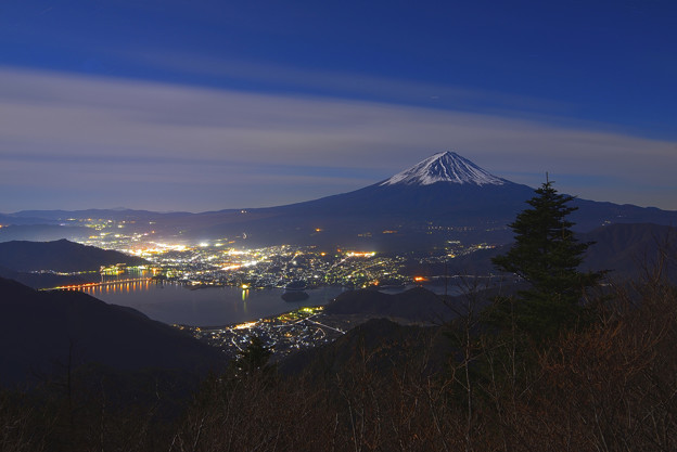 写真: 眺望/ 富士山夜景