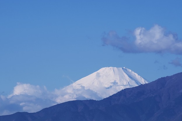 写真: 2019.12.03　駅前　富士山