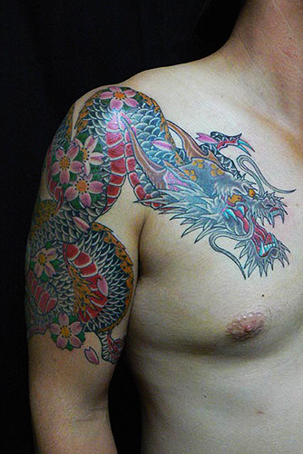 龍　桜　 /tattoo.タトゥー.刺青