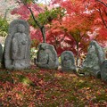 30大覚寺石仏の秋