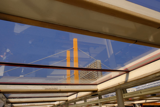 写真: 隅田川の橋９ 新大橋を天井から