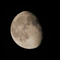 写真: 月齢18強の月