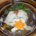 (4)活〆鱧と松茸の小鍋仕立て
