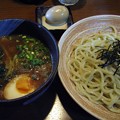 写真: つけ麺＋生クリーム味玉＠青山・富里市