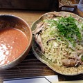 トマト味噌つけ麺・温スープ・大盛り＠熊人・上田市