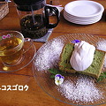 写真: 20110327 はとふら　＠　毛呂山　ランチ　飲み物　と　別にほうれんそうとごまのシフォンケーキ350円