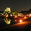 写真: 夜の岡山後楽園１