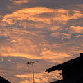 写真: 日の出　雲