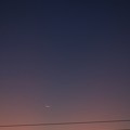 写真: 月と水星・金星