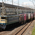 写真: 宇都宮貨物(タ) 駅に入線するEF65 2119牽引高速貨物94レ