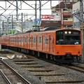 写真: 大阪環状線外回り201系京橋進入