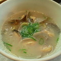 写真: 貝の塩白湯ラーメン＠かっぱ寿司