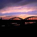 写真: rs-180624_04_夕景の丸子橋・S18200・α60(多摩川) (6)