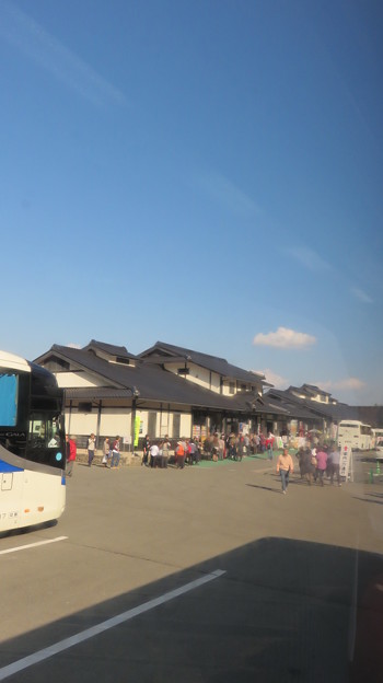 写真: 竹田城に行くバス乗り場