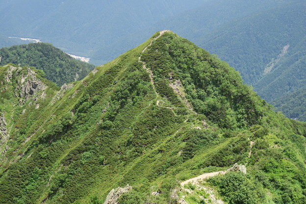 写真: 180726-75再挑戦「霞沢岳登山」・霞沢岳への登り