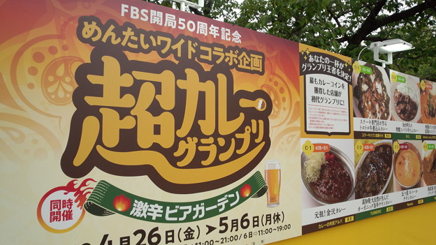 舞鶴公園で超カレーグランプリ。全国から集まってるのに福岡のカレー食べる。６日まで通ったら制覇出来るかな。