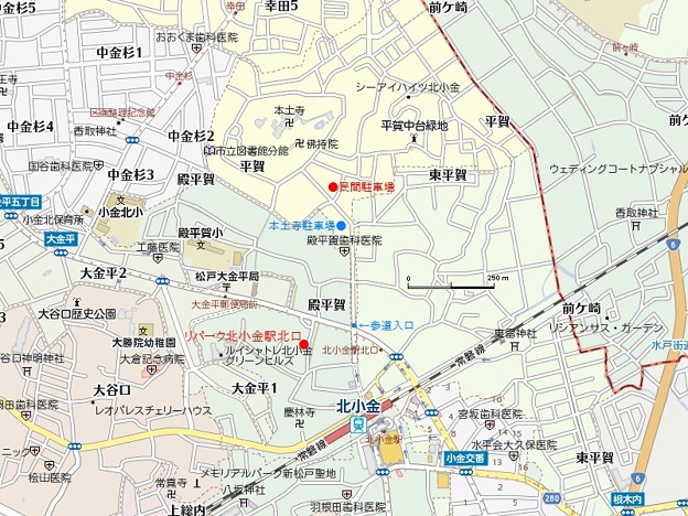 写真: 本土寺MAP