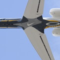 写真: Gulfstream G-V N6458 bottom view