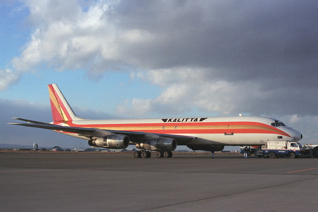 写真: DC-8-55F N807CK Kalitta CTS 1989秋