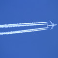 写真: B747F 秋空高くKalitta Air 38000ft上空