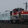 写真: DE10 1729牽引 関東鉄道キハ5010形2B(キハ5011+キハ5012) 甲種輸送