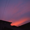 写真: 夕焼け　西の空
