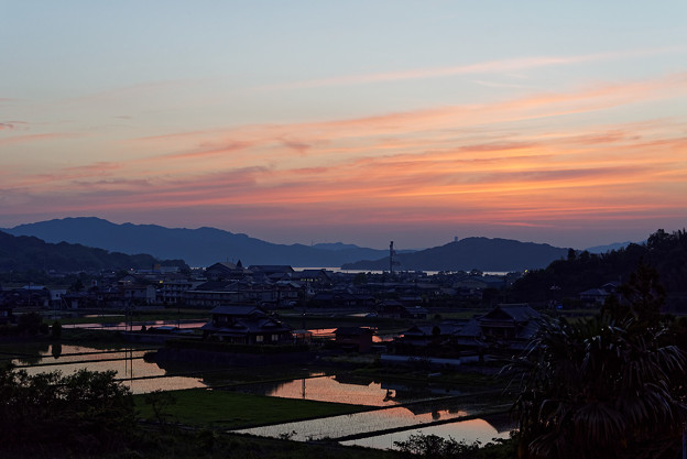 写真: 小松の黄昏