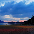写真: 黄昏の虹ヶ浜