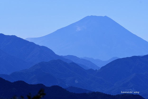 写真: 高尾山山頂より