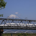 Photos: 160426 01 富士川河川敷の新幹線鉄橋から