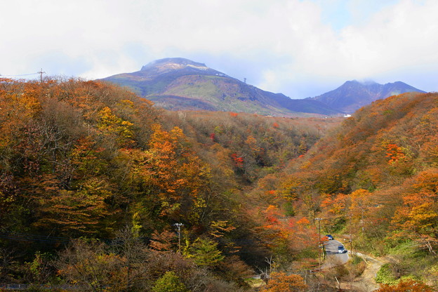 Photos: 茶臼岳と紅葉