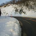 写真: 福島県道64号の冬 - 明ル坂 - 6thヘアピンカーブ - 2