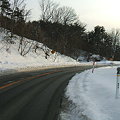 写真: 福島県道64号の冬 - 明ル坂 - 6thヘアピン下り