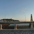 写真: 境川の江ノ島弁天橋から見た江ノ島