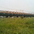 写真: JR中央線（多摩川架線）